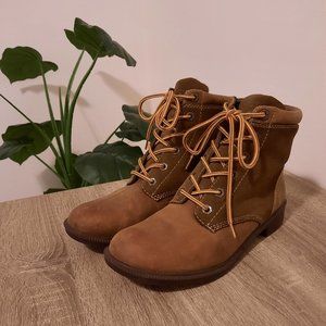 KODIAK Leather Lace Up Ankle Winter Boots